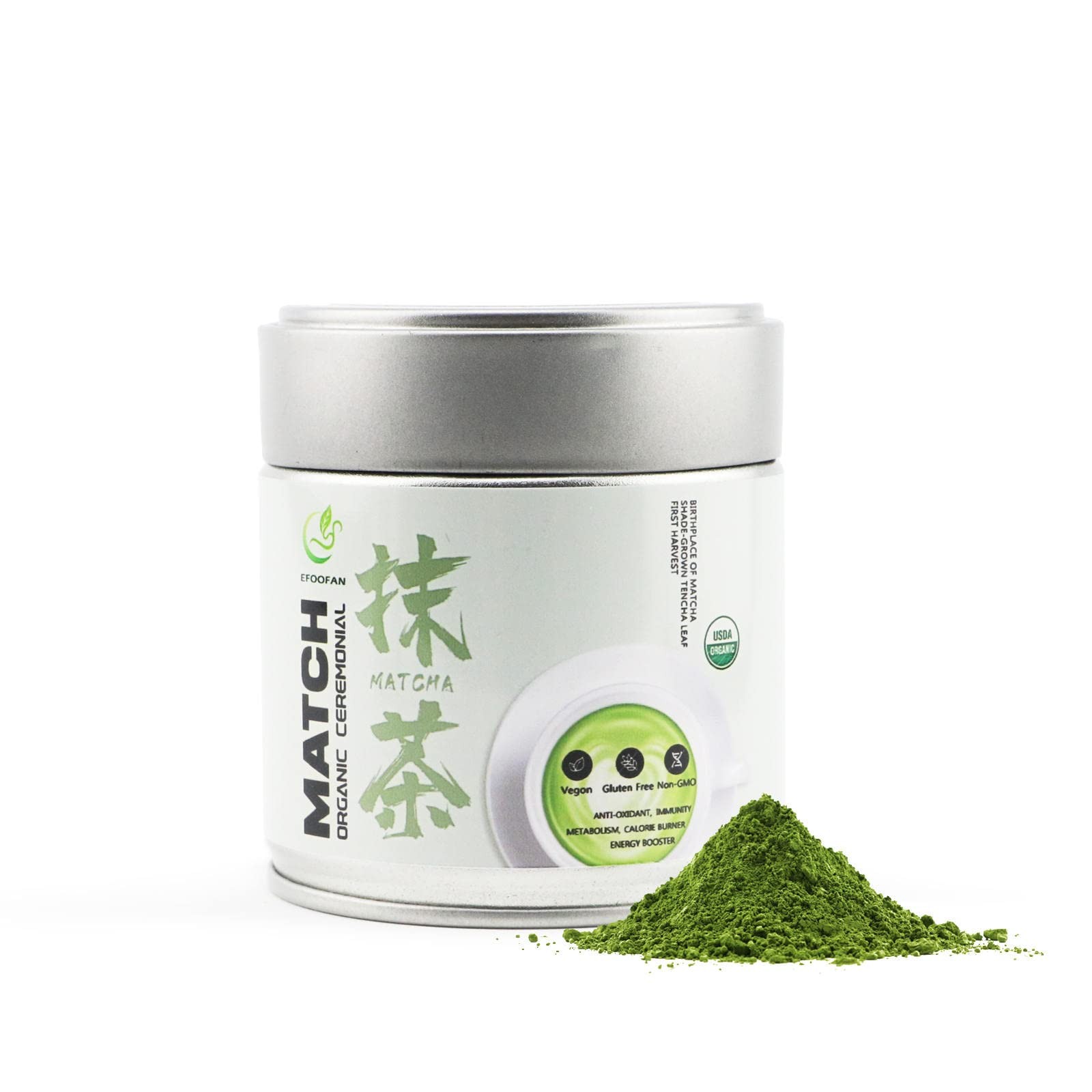 USDA & COR Certified Organic Ceremonial Grade Matcha Powder – First Harvest S…