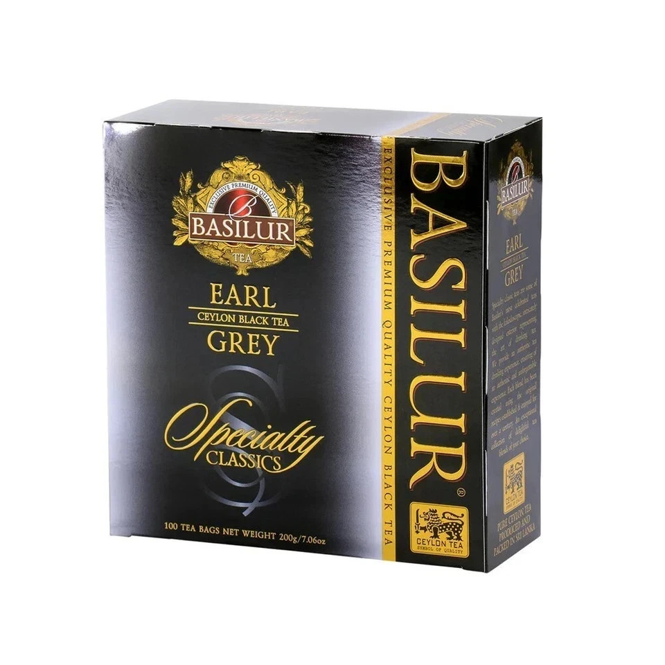 Basilur Ceylon tea specialty classic earl grey 100 Tea Bags