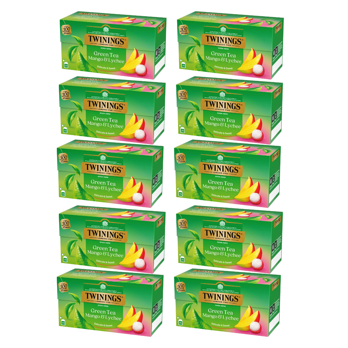 Twinings Green Tea Mango Lychee 25 Bags Choose 1 2 5 10 15 Packs