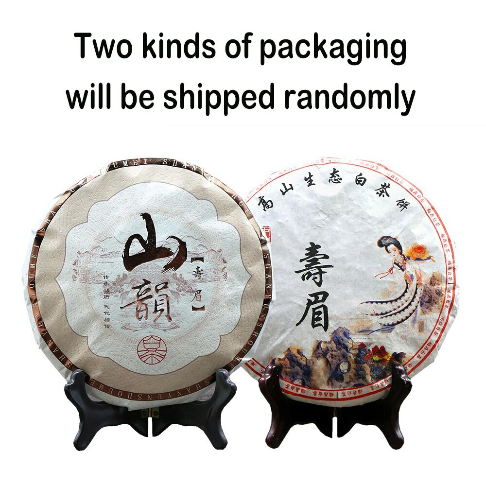 HelloYoung Bai Cha 340g Ancient Tree Shou Mei White Tea Cake Calming Daily