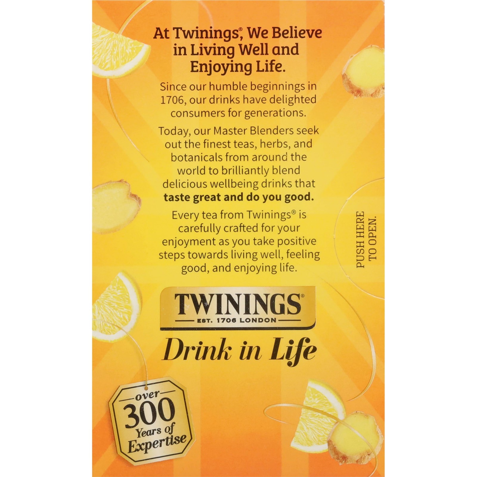 Twinings Herbal Tea 18 Count Probiotic Stomach Soothing Blend Caffeine Free