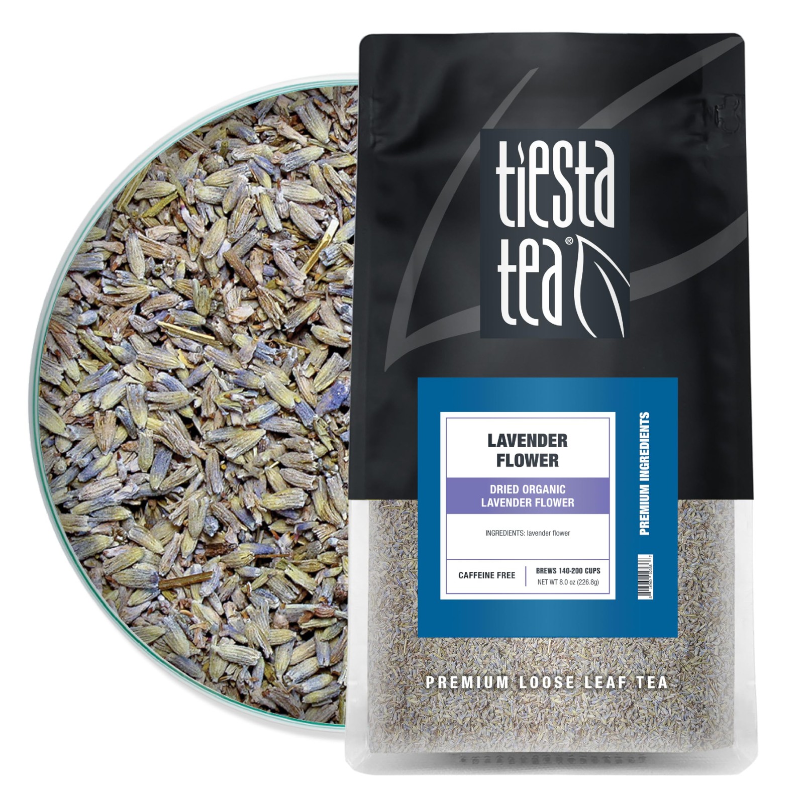 Organic Lavender Flowers Loose Leaf Tea 200 Cups Premium Brew Pouch