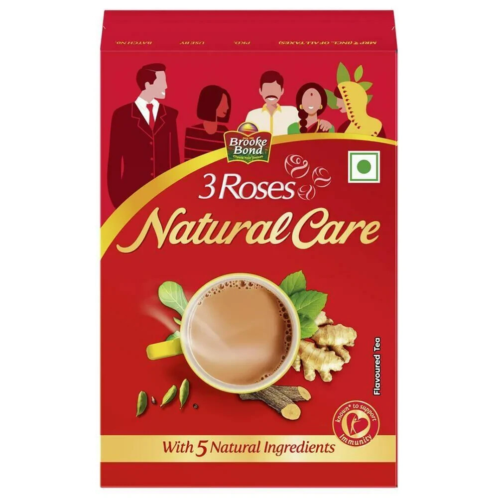 BROOKE BOND 3 ROSES NATURAL CARE MASALA TEA (250GM)