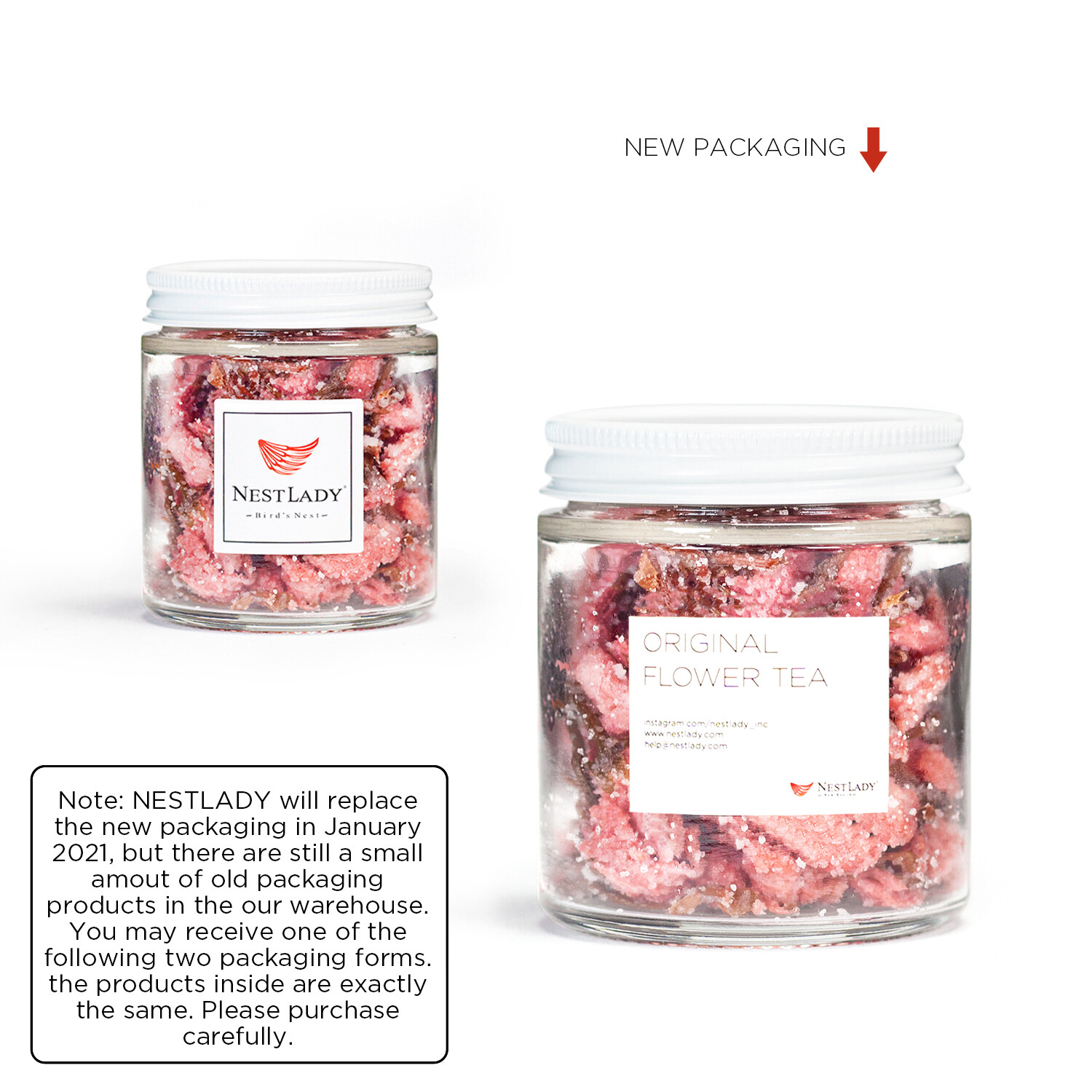NESTLADY Edible Salt Pickled Sakura, Pickled Sakura Cherry Blossoms, 腌渍樱花 70g