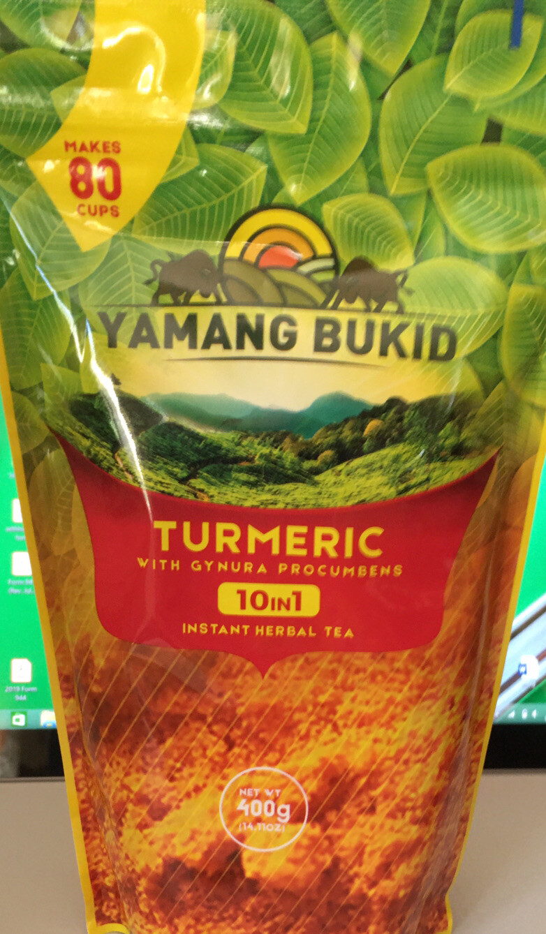 YAMANG BUKID TURMERIC 10 IN 1 INSTANT HERBAL TEA 400g X 2 PCS