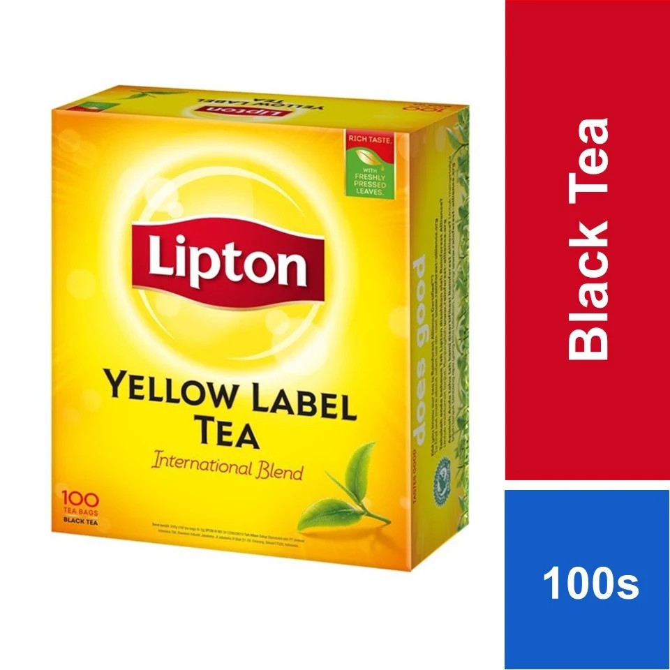 LIPTON YELLOW LABEL BLACK TEA 2 X 100S (2G) – FREE SHIPPING