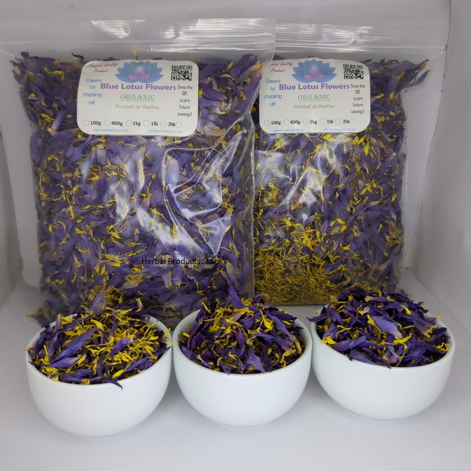 Organic Natural BLUE LOTUS, Nymphaea Caerulea Dried Flower 100% Harbal Tea/Smoke