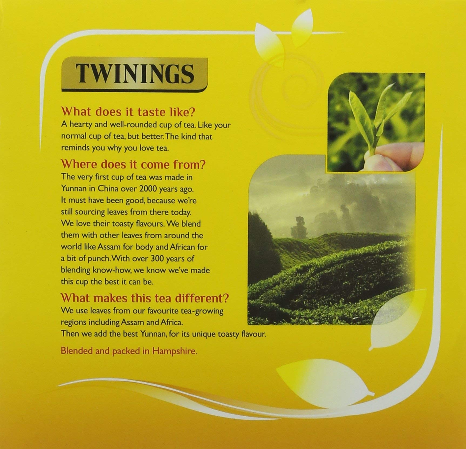 Twinings 100 Count Box of Vegetarian Tea Eco-Friendly Packaging Gifts