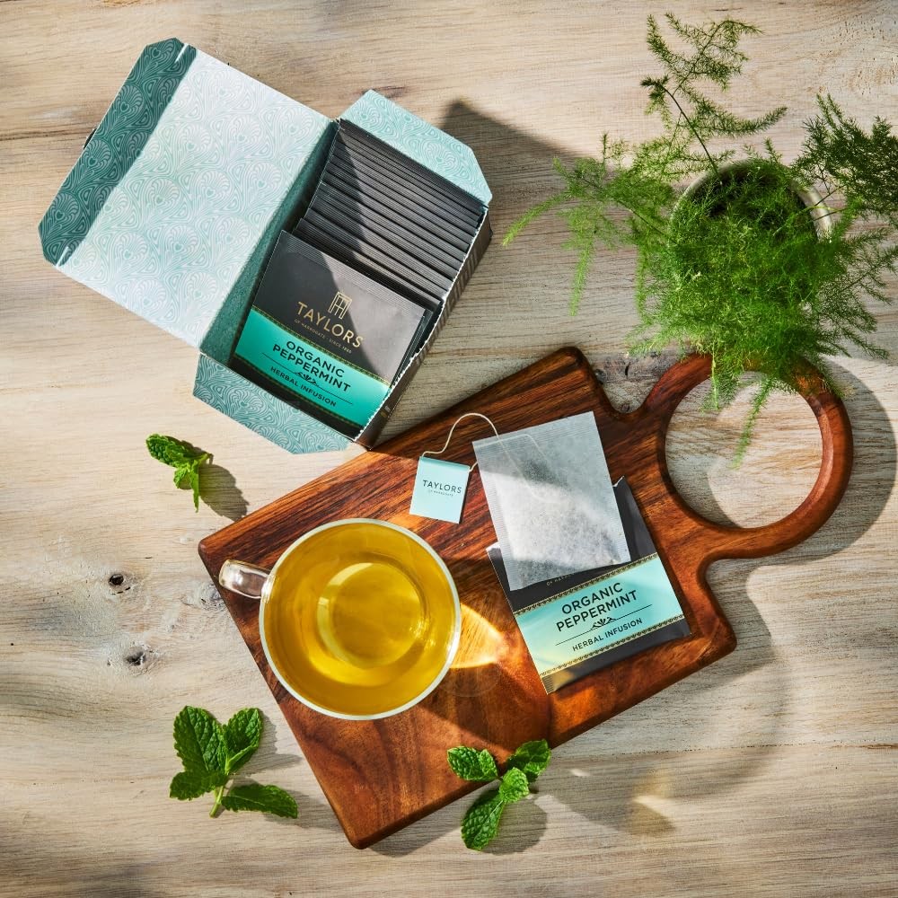 Organic Peppermint Herbal Tea, 20 Teabags