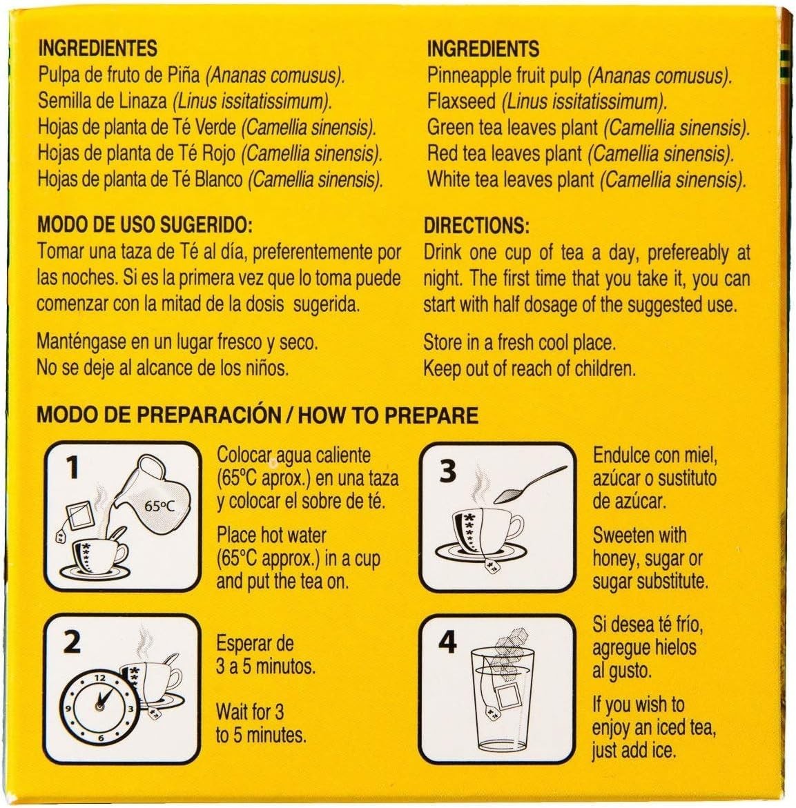 Pinalim Tea – Pineapple Flax Seed Blend~