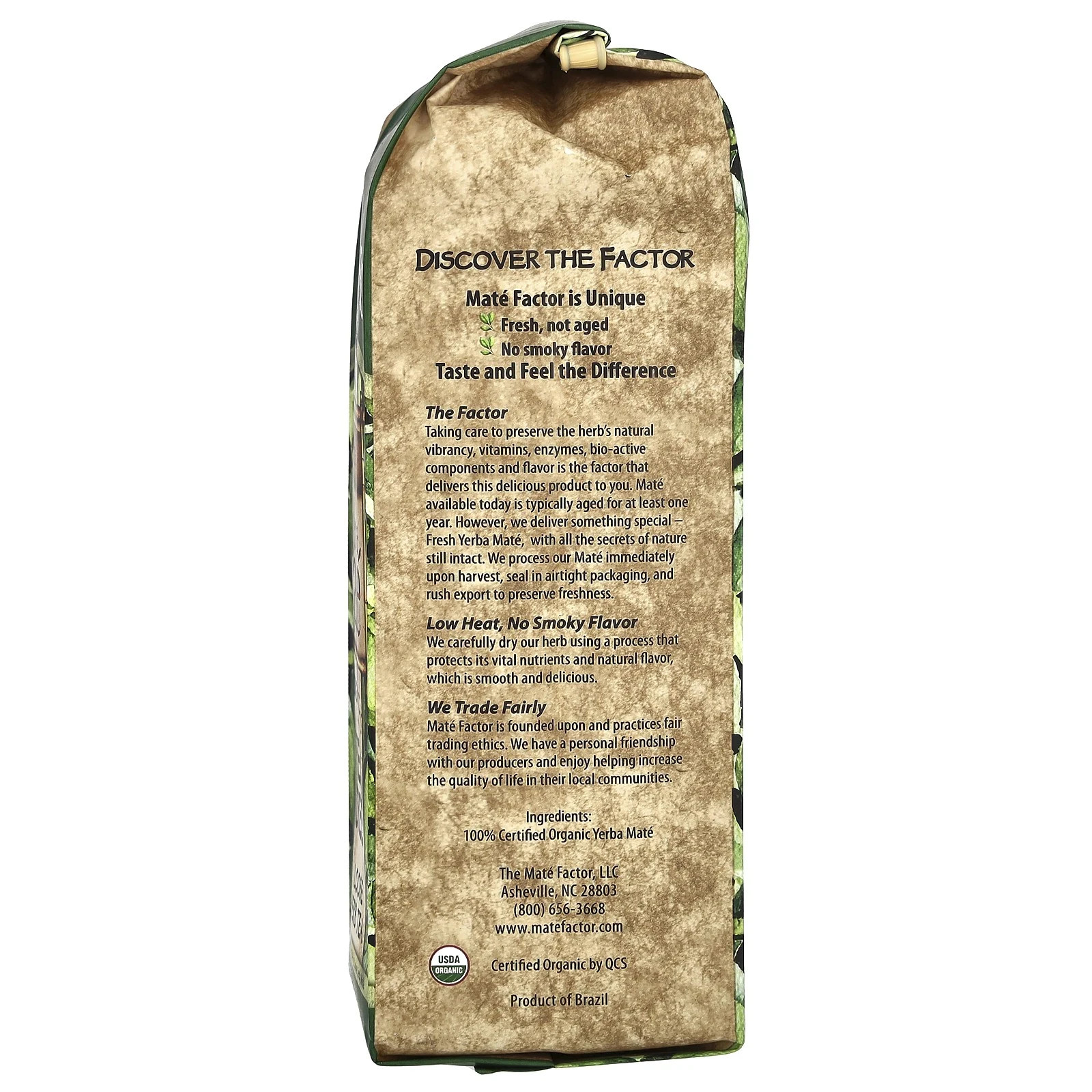 Organic Yerba Mate – Loose Herb Tea Fresh Green 12 oz Each (Pack of 4)