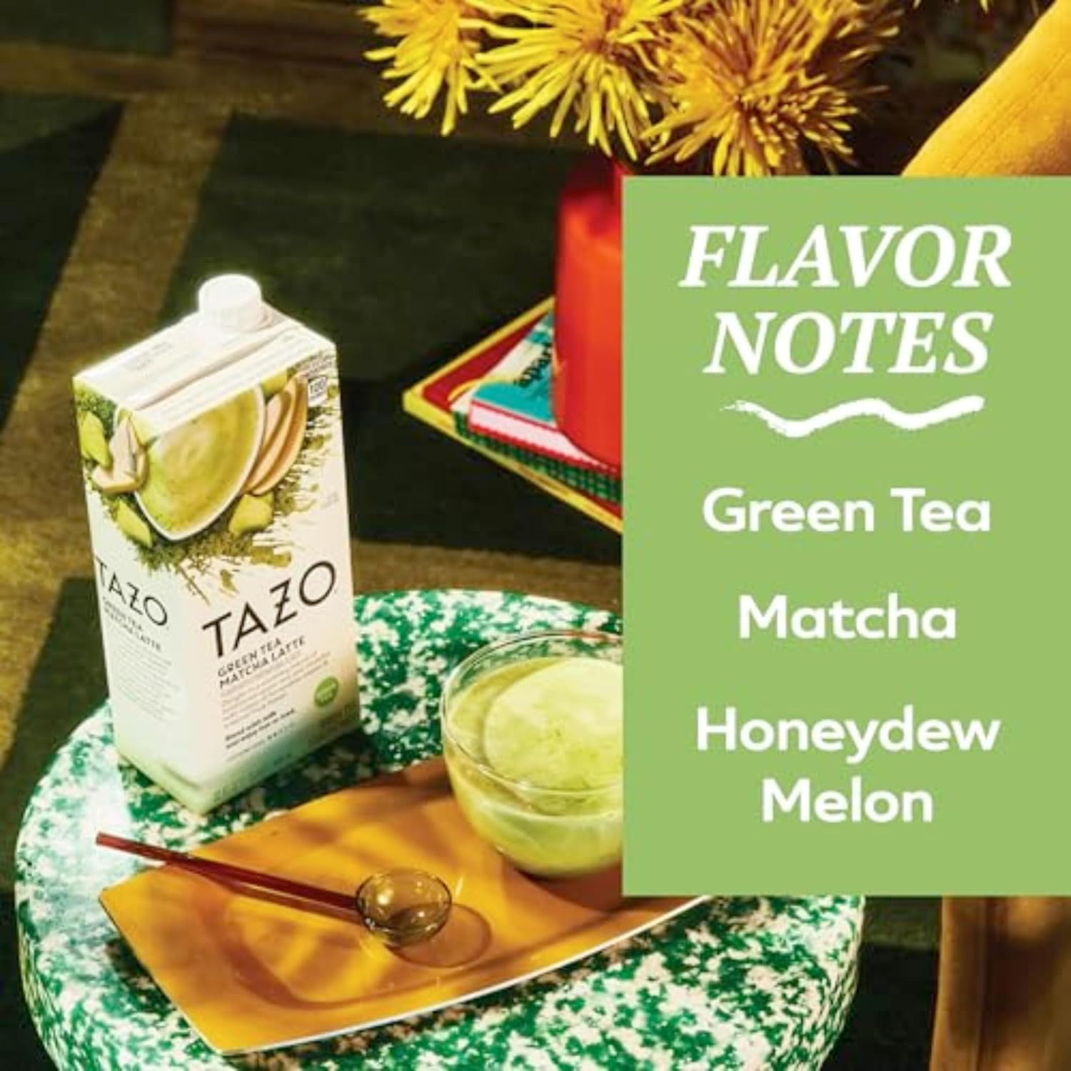 TAZO Green Tea Matcha Latte Concentrate, Sweetened with Notes of Honeydew Melon