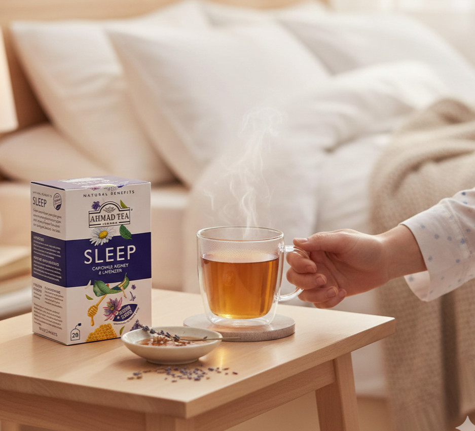 Ahmad Tea Sleep Herbal Tea Chamomile, Honey & Lavender Infusion Teabags 20 ct.