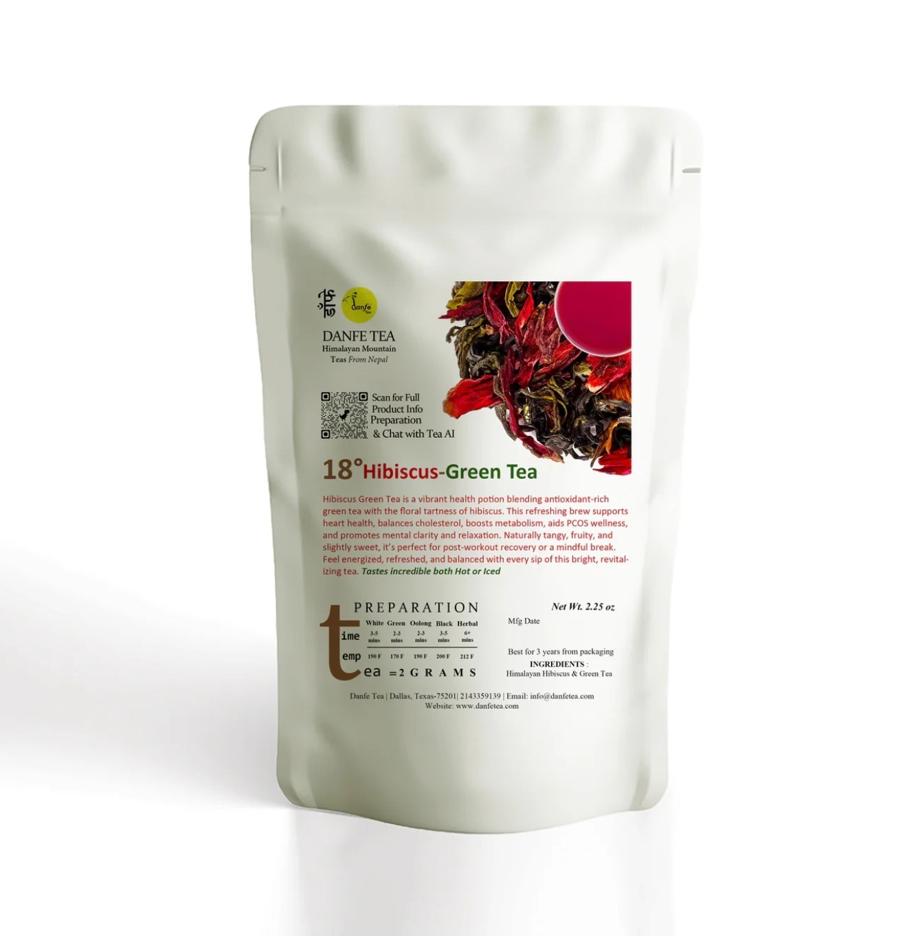 Hibiscus Green Loose Leaf Himalayan Premium Tea for Immune-support Antioxidant
