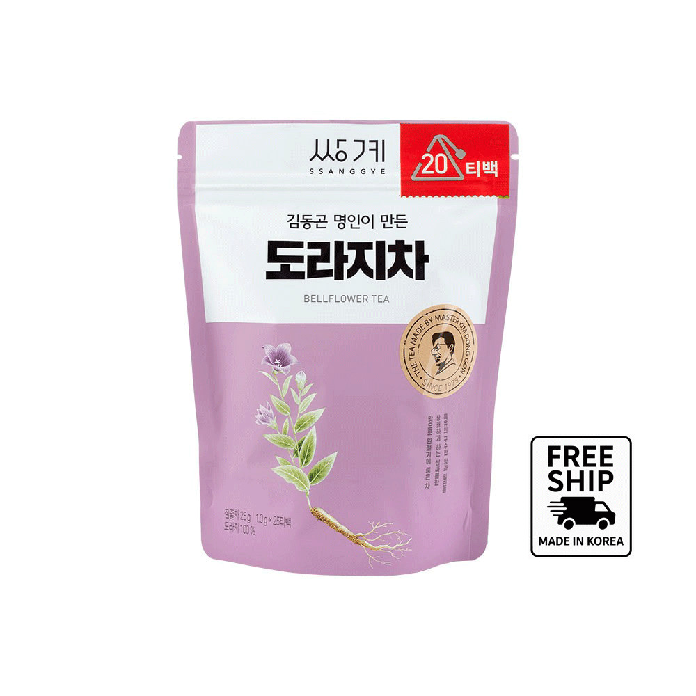 Ssanggye Korean Bellflower Root Tea – 20 Pyramid Tea Bags | Caffeine-Free
