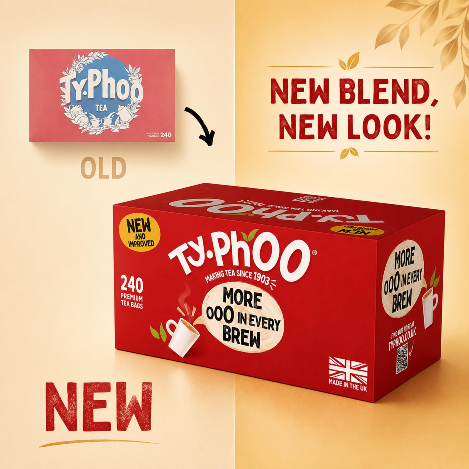 Typhoo Black Tea Pack of 240 Teabags.