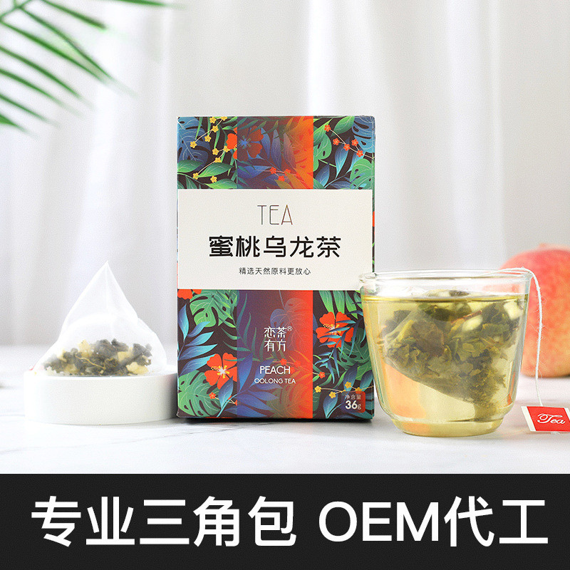 Flower Fruit Tea Triangle Bag Cold Soaked Tea White Peach Oolong Honey Peach