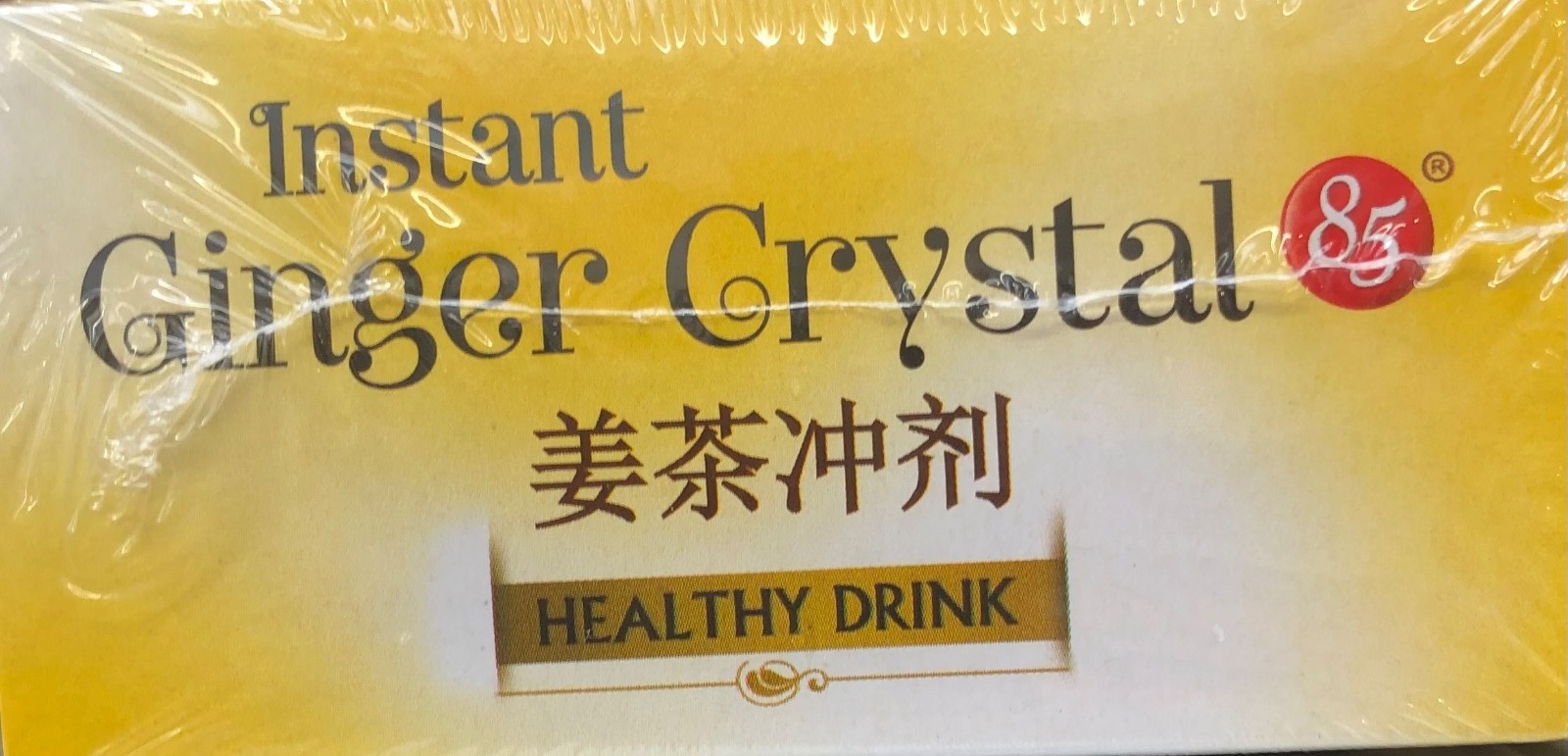Instant Ginger Honey Crystals Tea 10 Individual Sachets Cold Cough Relief Remedy