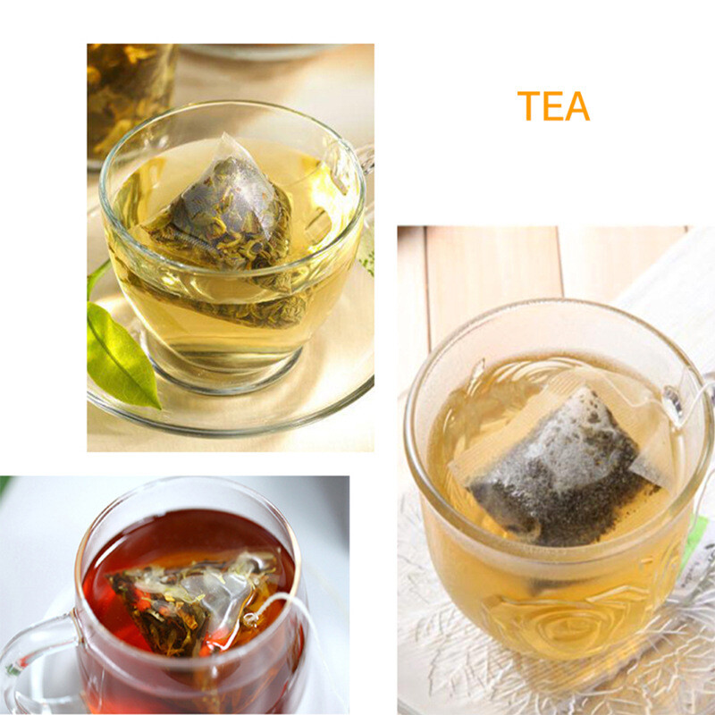500Pcs Non-Woven Teabag String Heat Seal Filter Empty Herb Loose Tea Bag 5.5*7cm