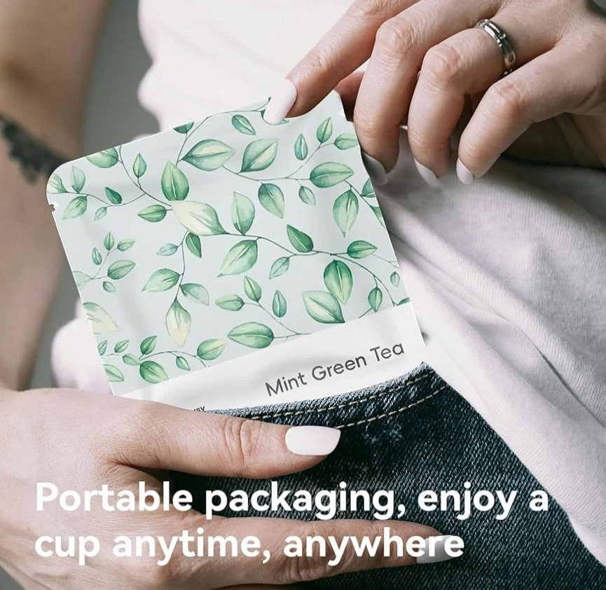Lot of 4 – Lipbusy Care Organic Mint Green Tea Bags 10 x 4 Boxes = 40 Count