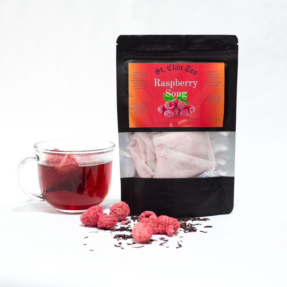 Raspberry Tea With Freeze Dried Raspberry’s No Dye No Oil No Artificial Flavor