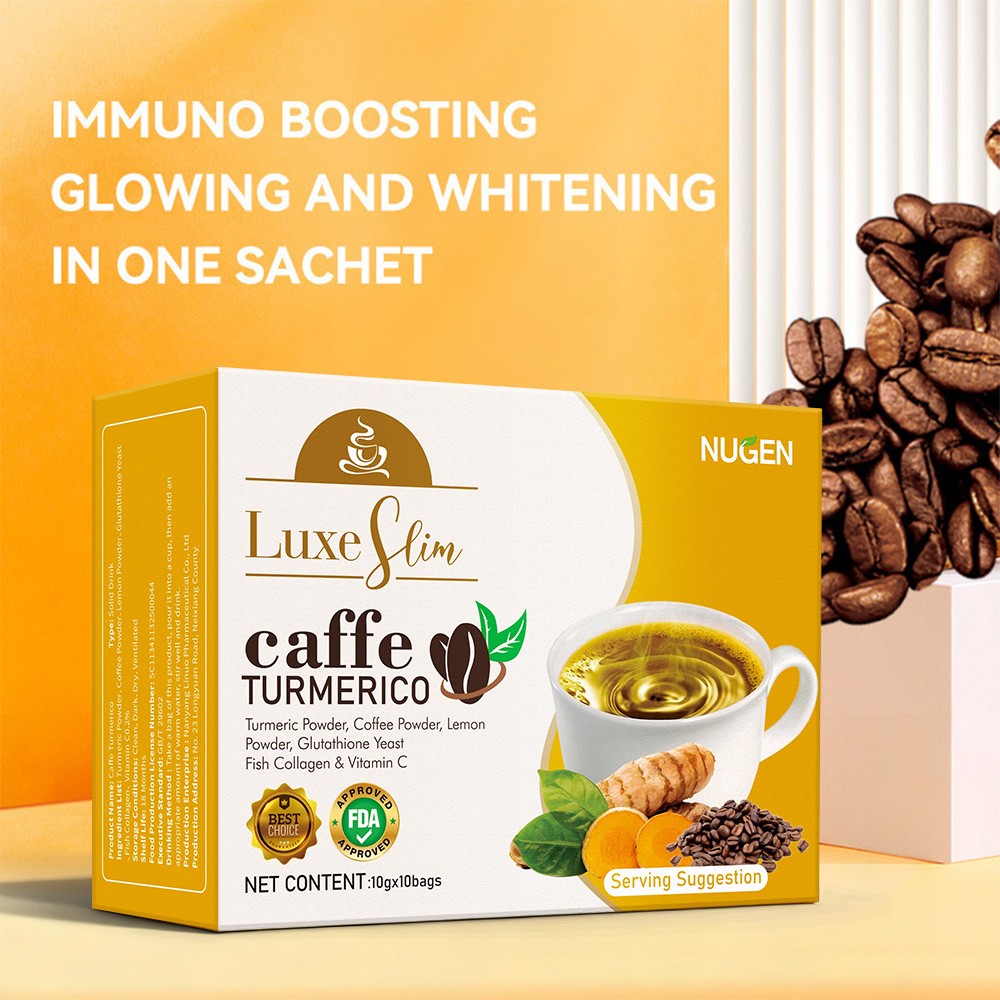 4-in-1 Turmeric Coffee Tea Bags – 10 sachets – Immune Boosting – Skin Health