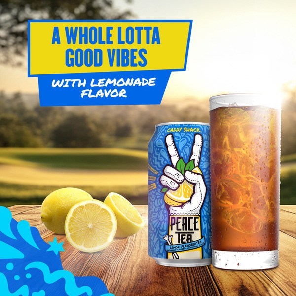 Peace Tea Caddy Shack Lemon Iced Tea 12 Pack 12 oz Cans | FREE SHIPPING!!!!