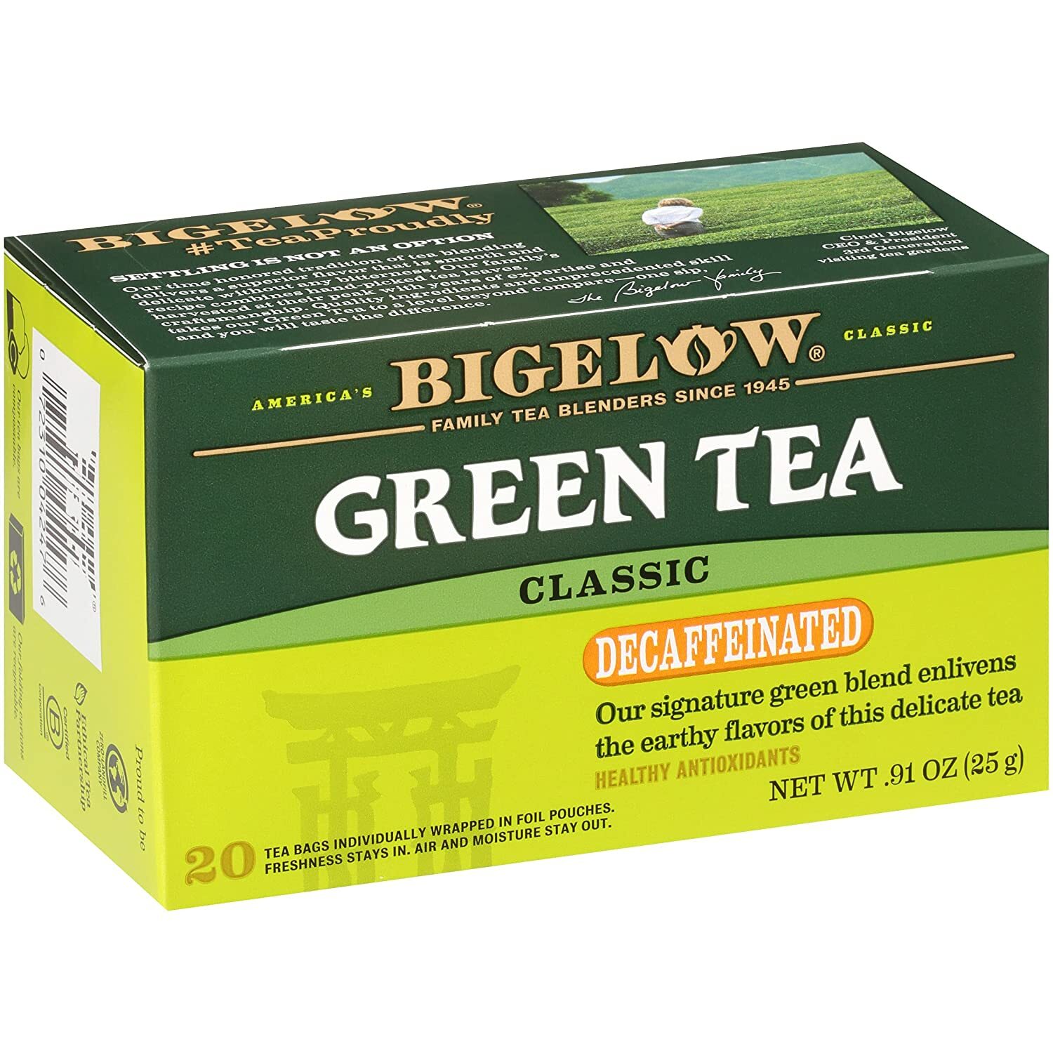 Lot Bigelow Green Tea Classic Decaf 120 Bag Brew Instant Easter Spring FreeShip