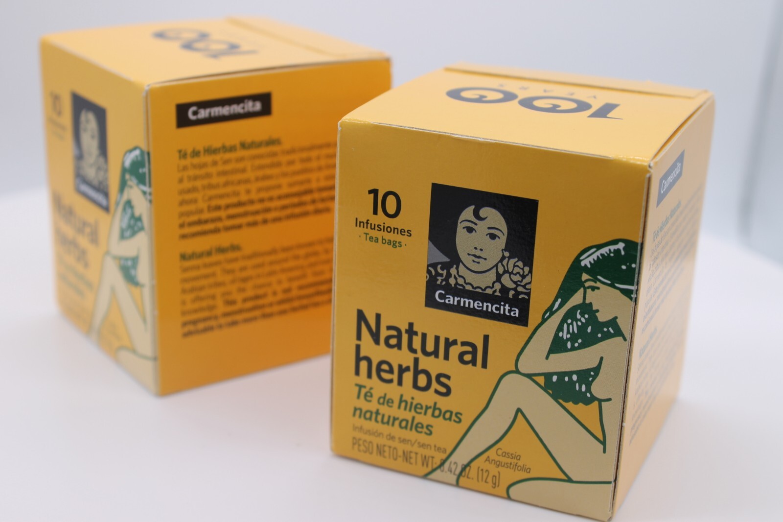 2 Carmencita Natural Herbs Tea (10 bags/each box ) 12g (0.42oz).