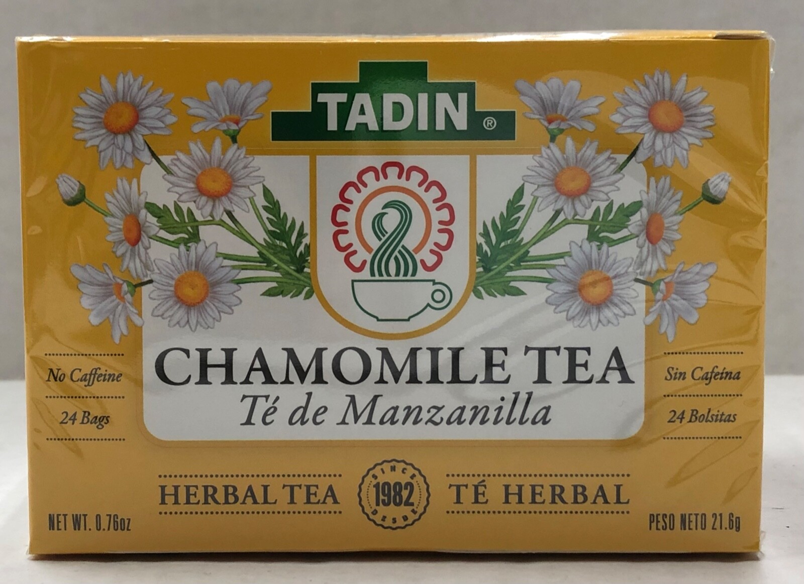 Tadin Chamomile Mint Herbal Tea No Caffeine 24 Bags