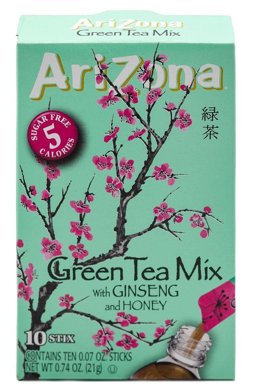 120 Portable Sugar-Free Green Tea with Ginseng Stix – Perfect For On-The-Go
