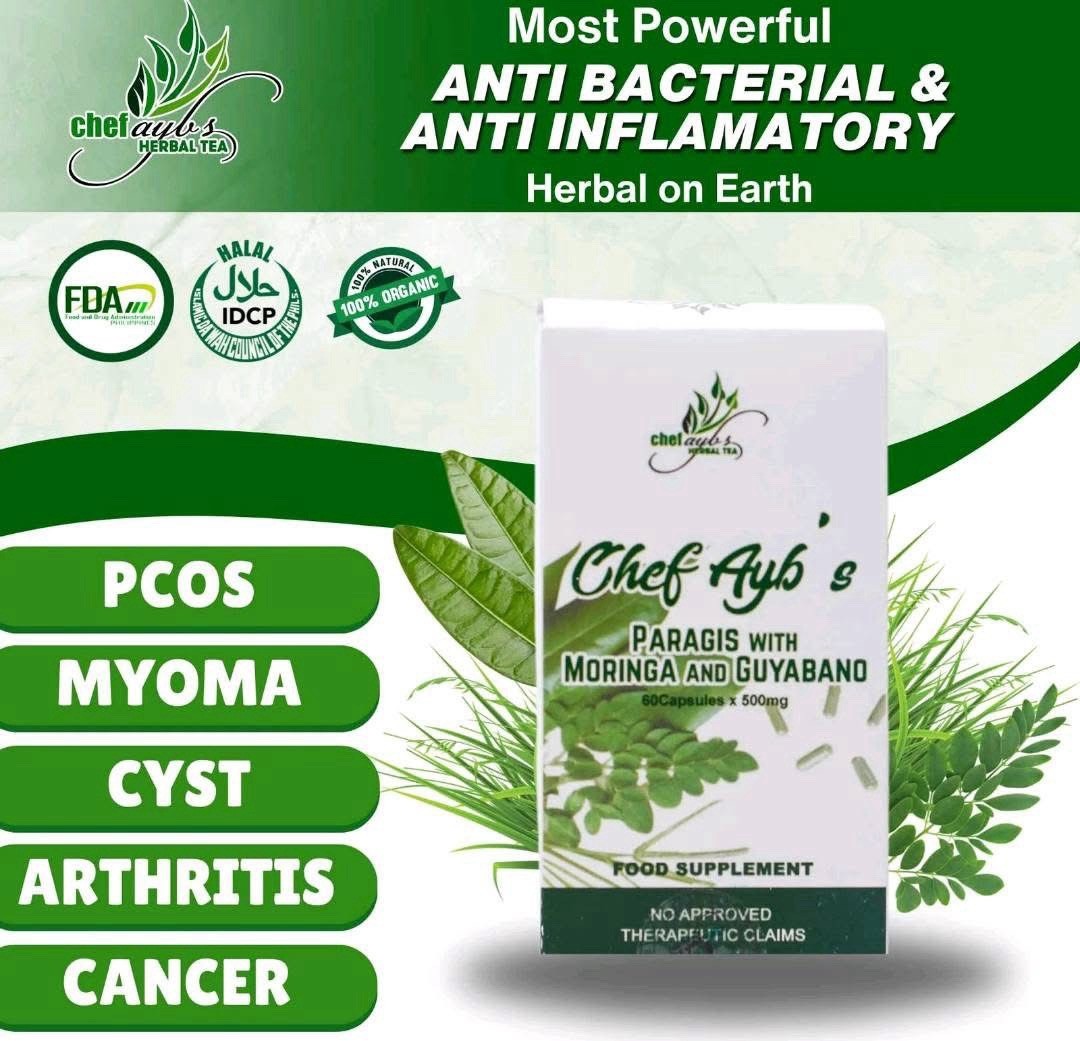 Chef Aybs Paragis With Moringa And Guyabano 30 Capsule