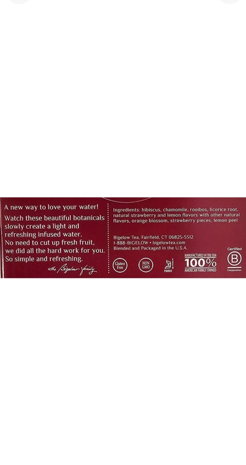(Pack 2) Botanicals Cold Water Infusion Strawberry Lemon Orange Blossom Ex:2/25+