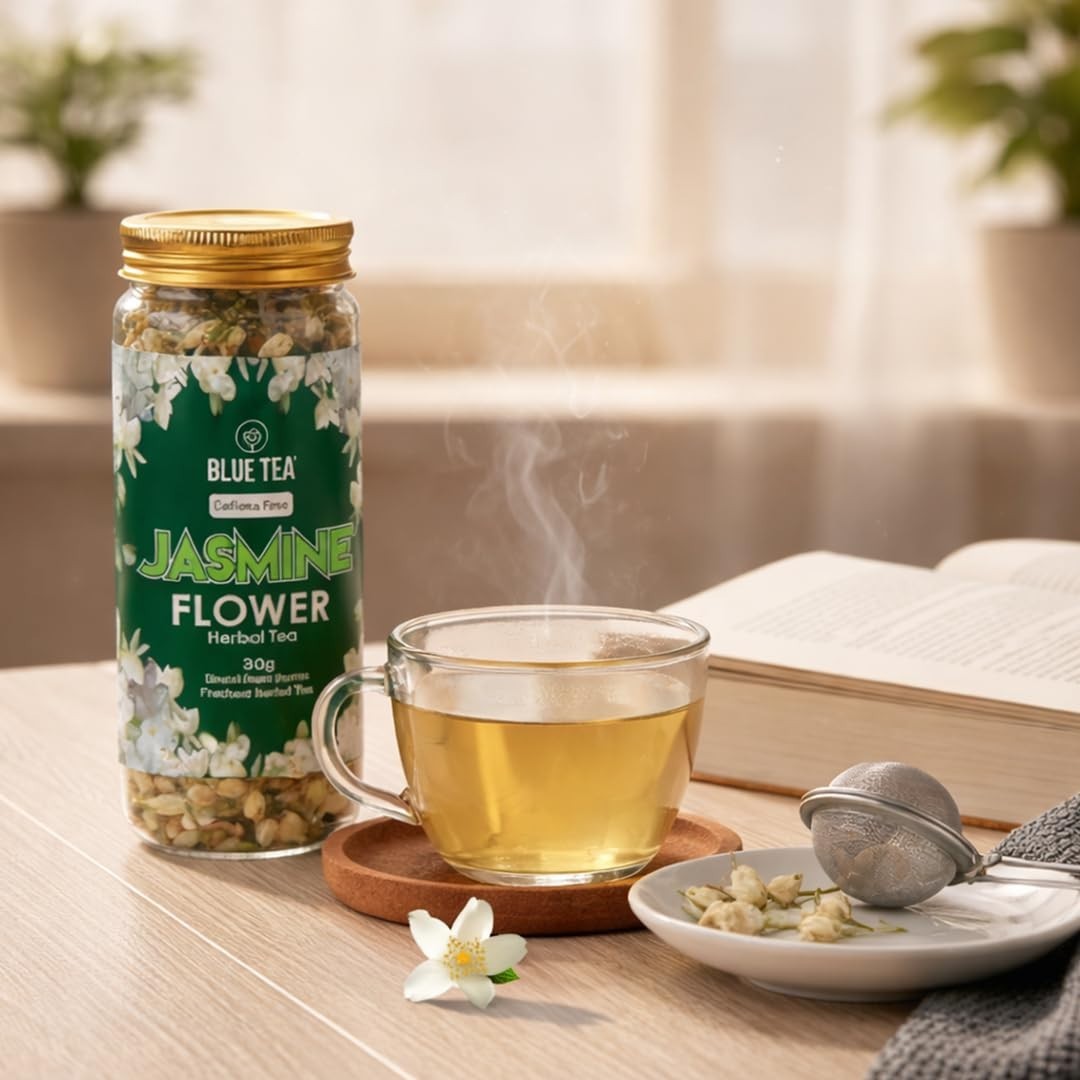 BLUE TEA – Jasmine Tea – 30gm – 30 Cups | FOR SLIMMING BODY & STRESS RELIEF |