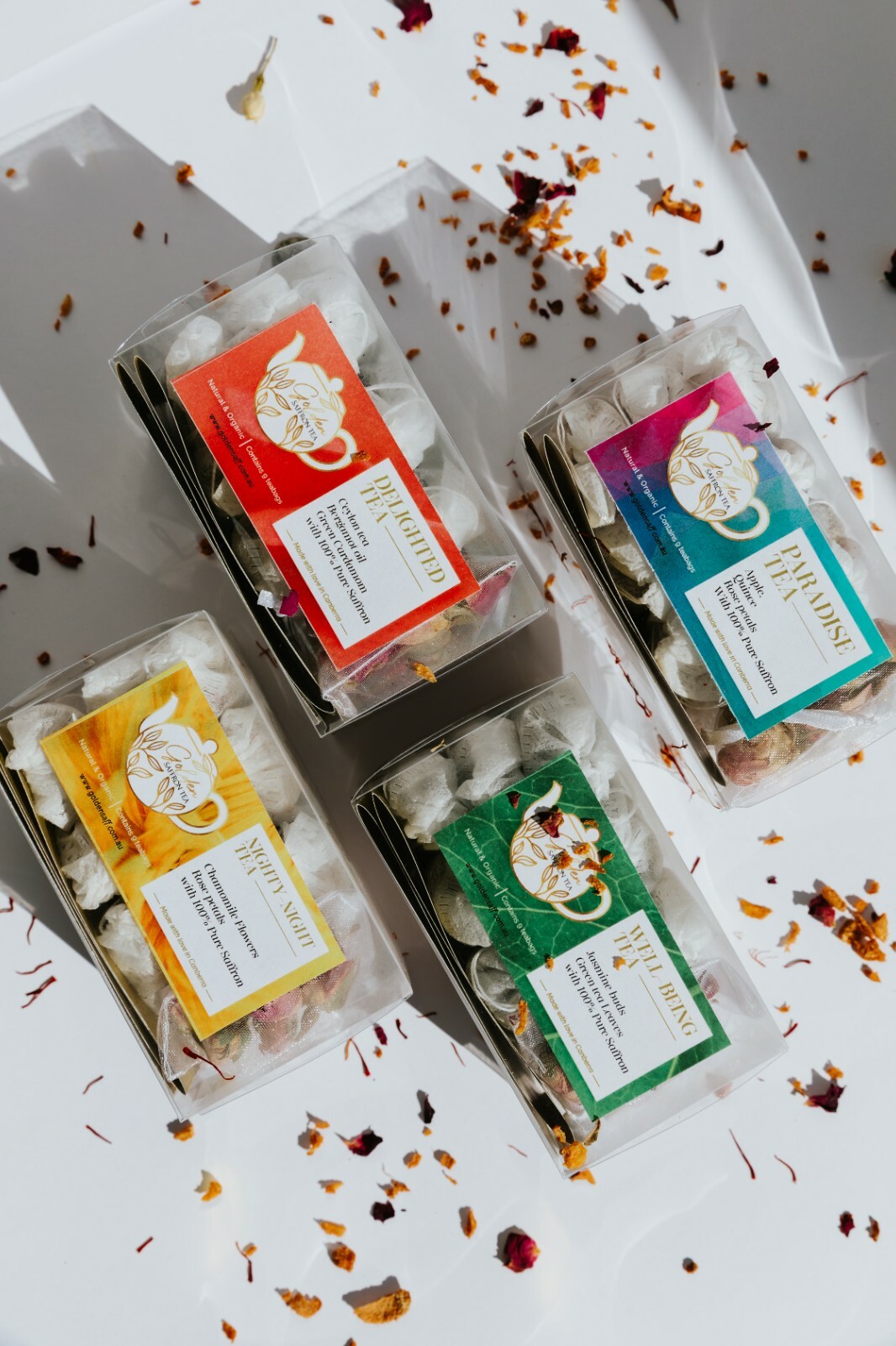 Saffron Tea | Delighted Tea (Ceylon Tea – Green Cardamom – Pure Saffron)