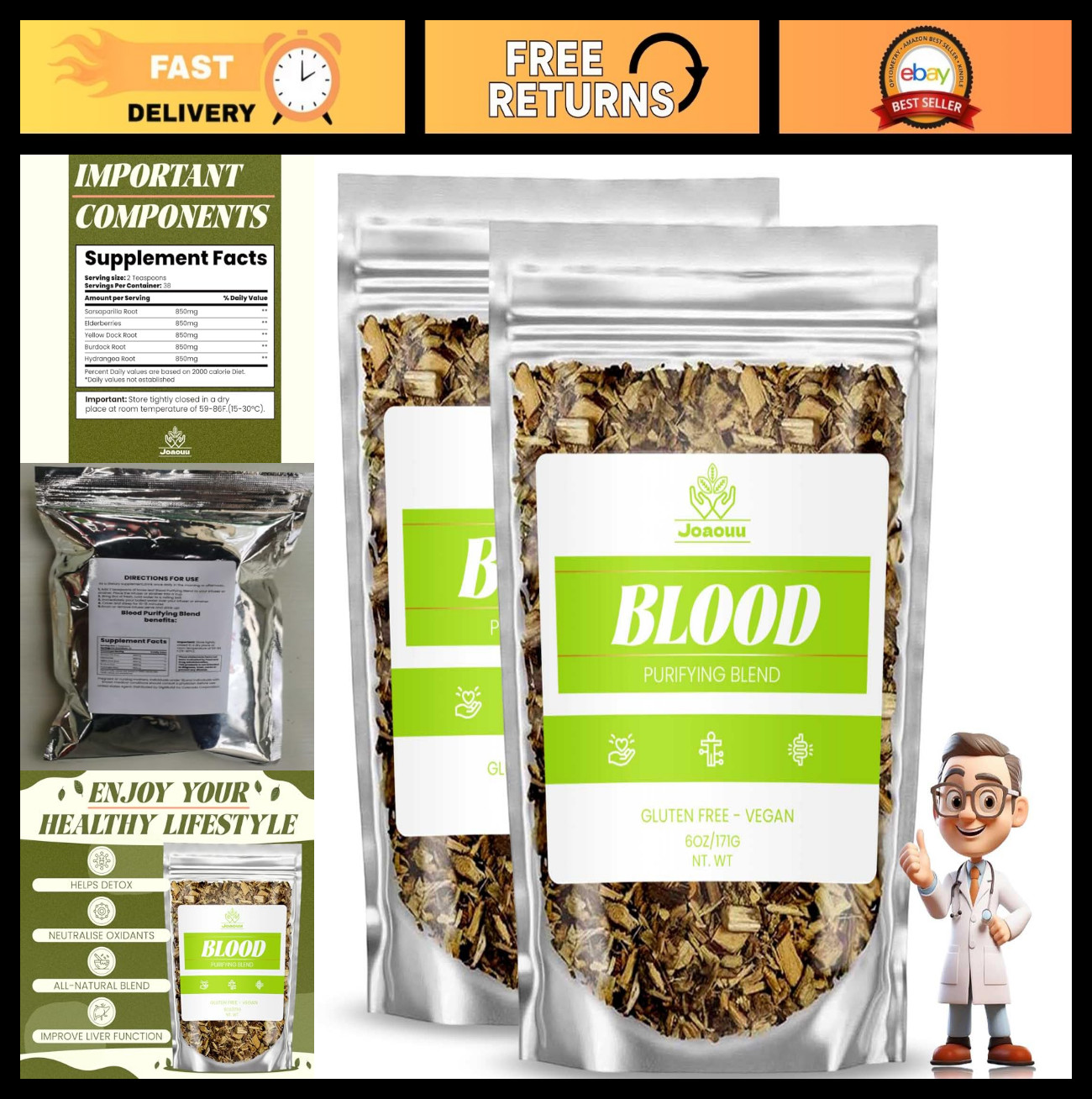 Blood Purifying Herbal Tea Blend – All Natural Ingredients for Detox & Wellness