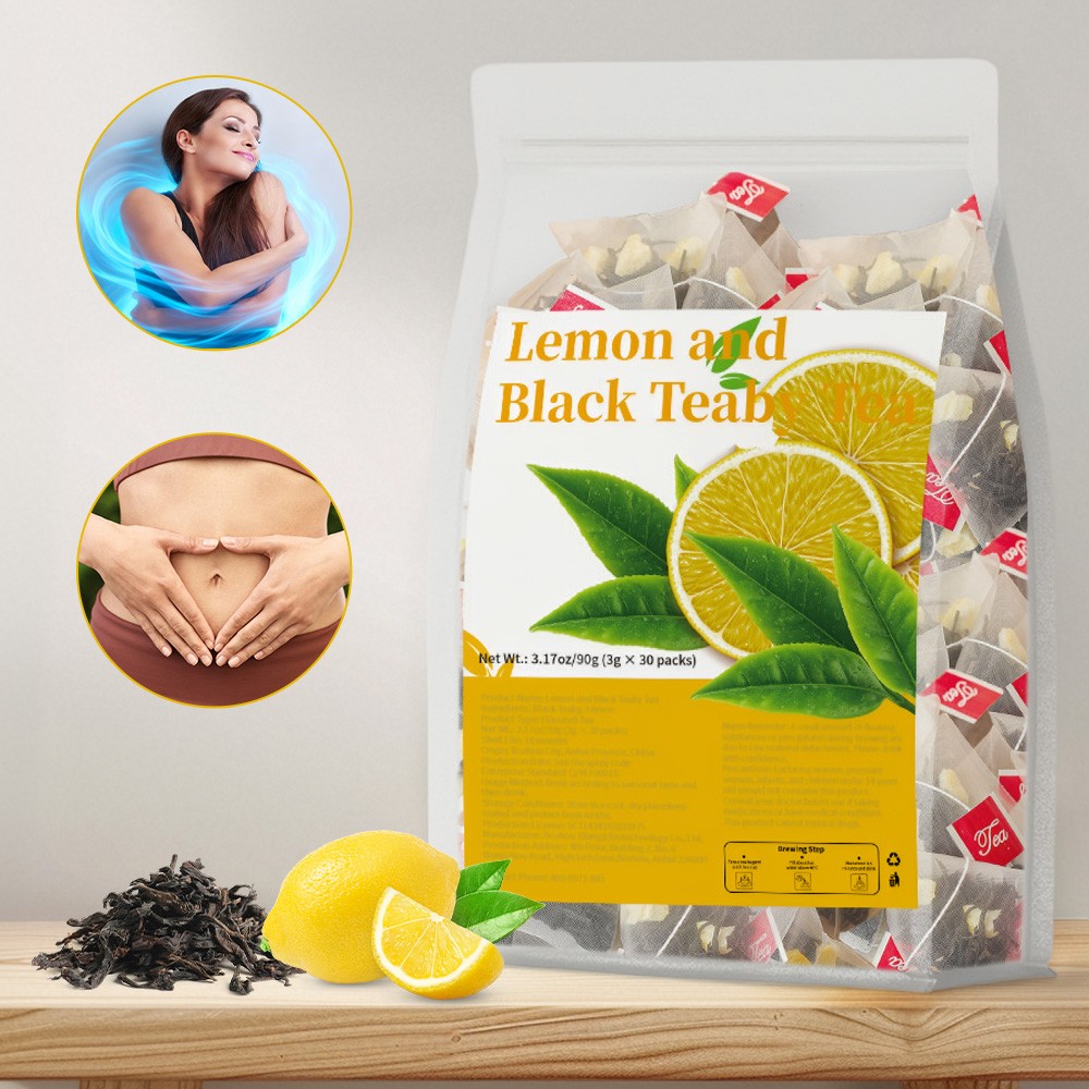 Lemon And Black Teaby Tea Refreshing Cleansing Replenishes Vitamin C 90 G
