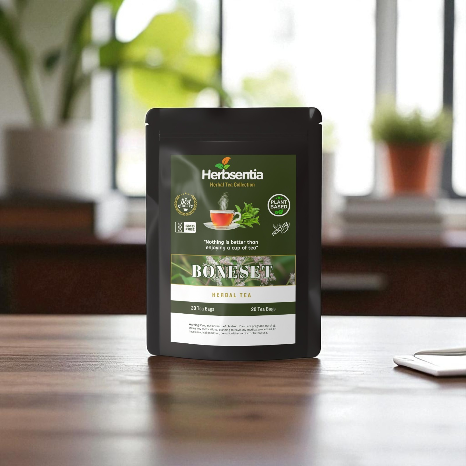 Boneset Herb Tea | 20 Tea Bags | Caffeine Free Herbal Tea