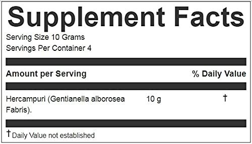 Hanan Peruvian Secrets Hercampuri| 100% Natural Gentianella Alborosea| 1.41oz /