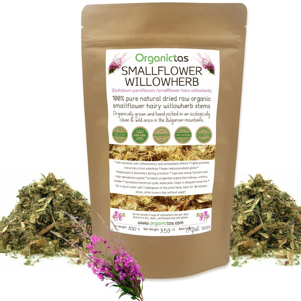 WILLOW HERB TEA ORGANIC – Willowherb Epilobium Prostata Herbal Tea 200g / 7.10oz