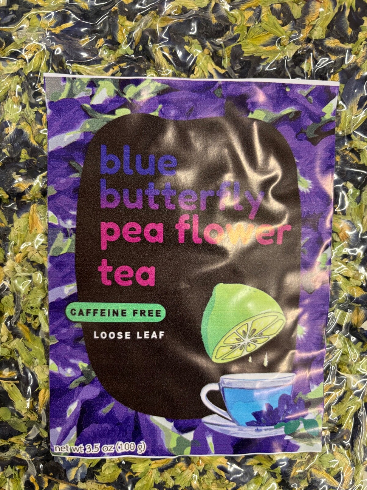 Thai Dried Butterfly Pea Tea PURE Flower Natural Organic Herbal Drink – 50g