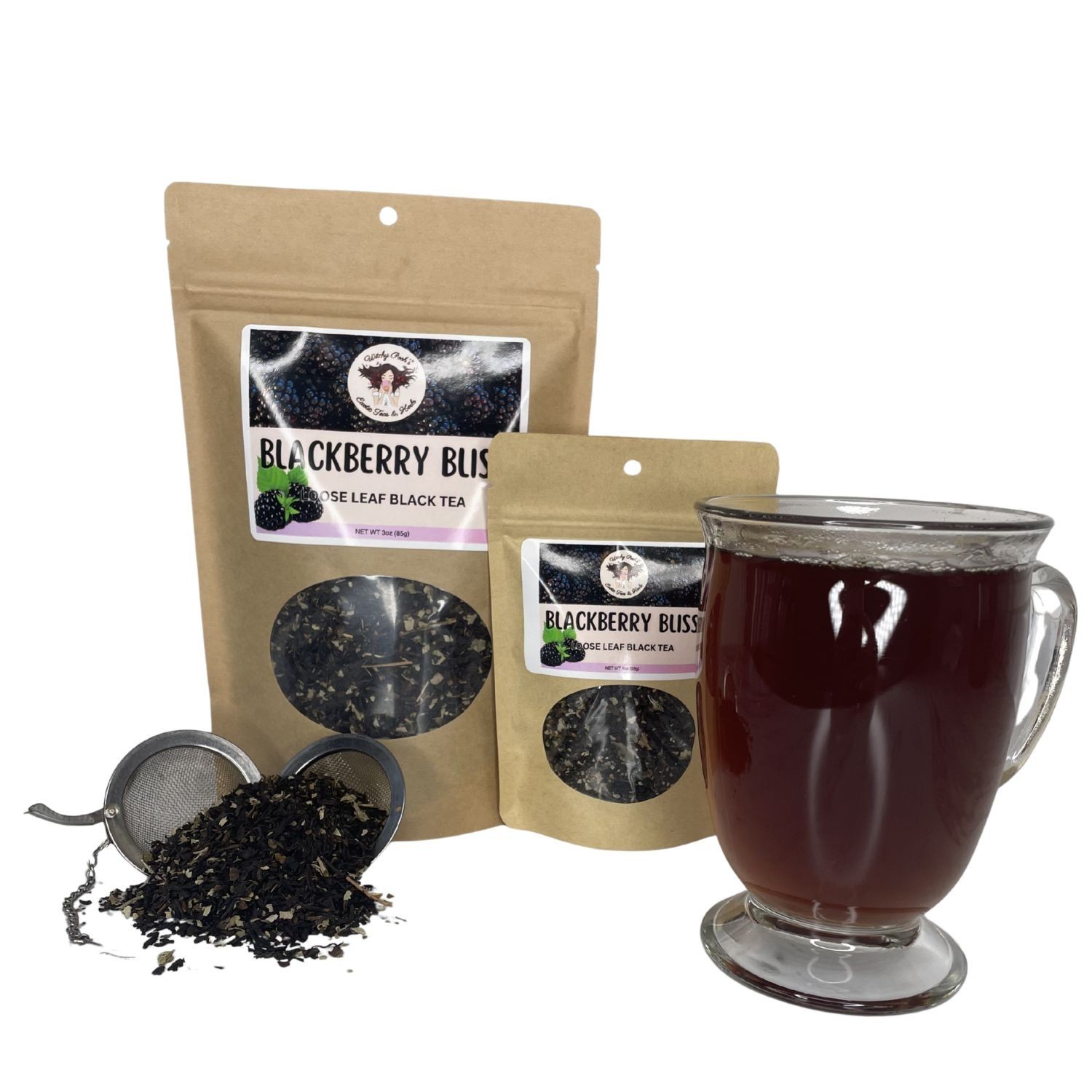 Witchy Pooh’s Blackberry Bliss Loose Leaf Blackberry Flavored Black Tea