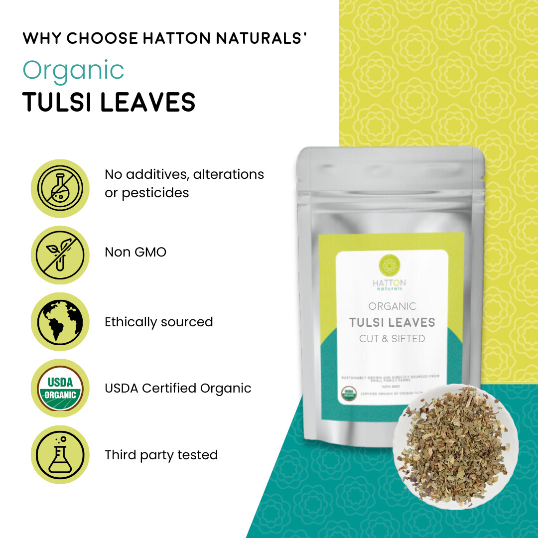 Hatton Naturals – Organic Tulsi Cut and Sifted 1 lb