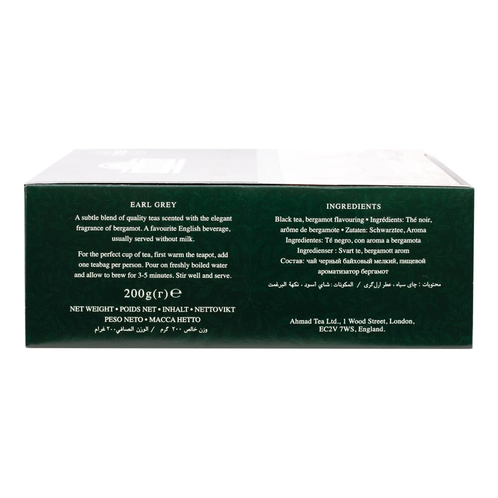 Earl Grey Tea, Tagged Teabags without Envelopes, 100 Count