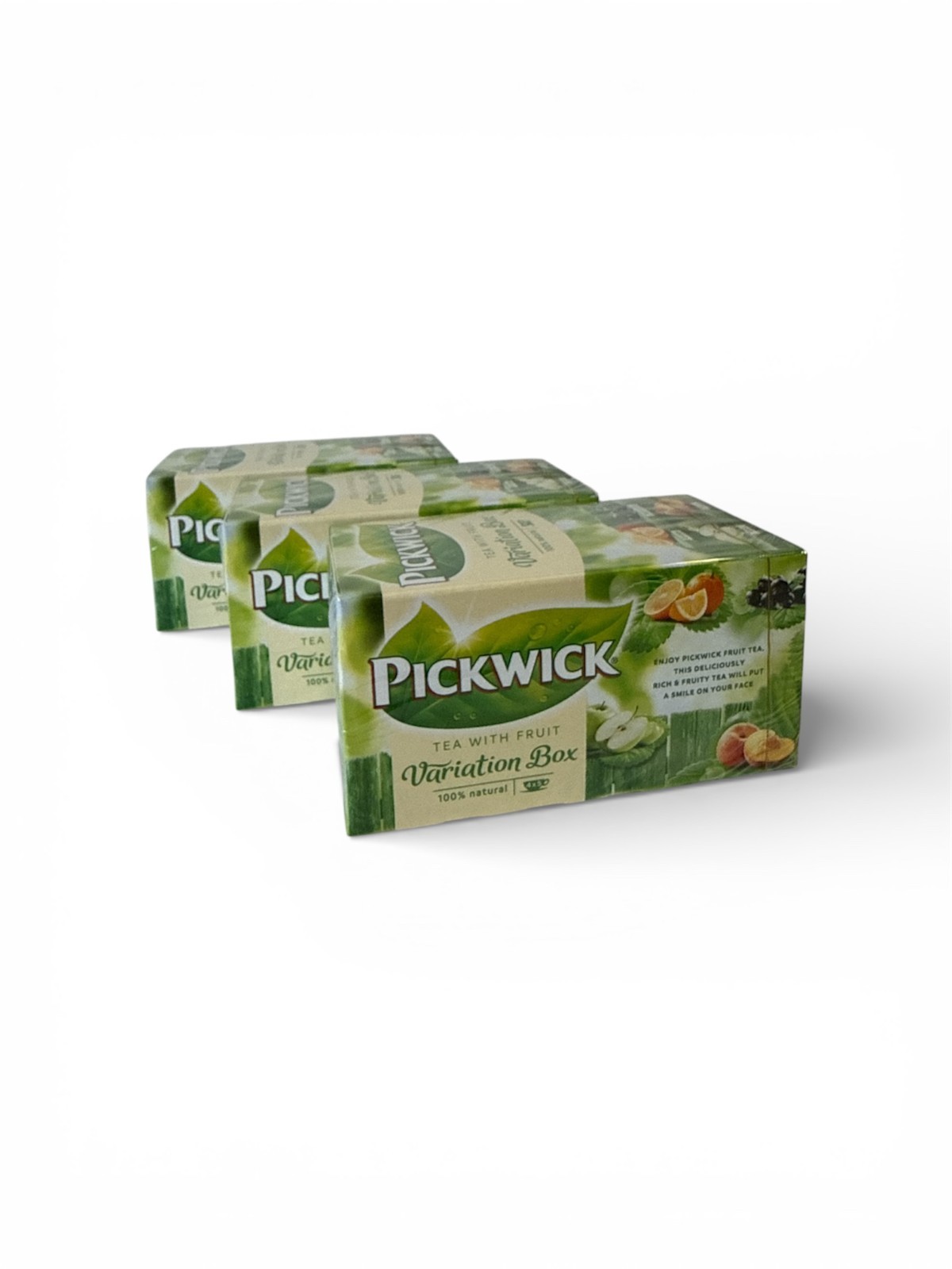 3 x Pickwick Fruit Tea Variety Pack – 4 Assorted Flavours – 20 Bags – Herbal