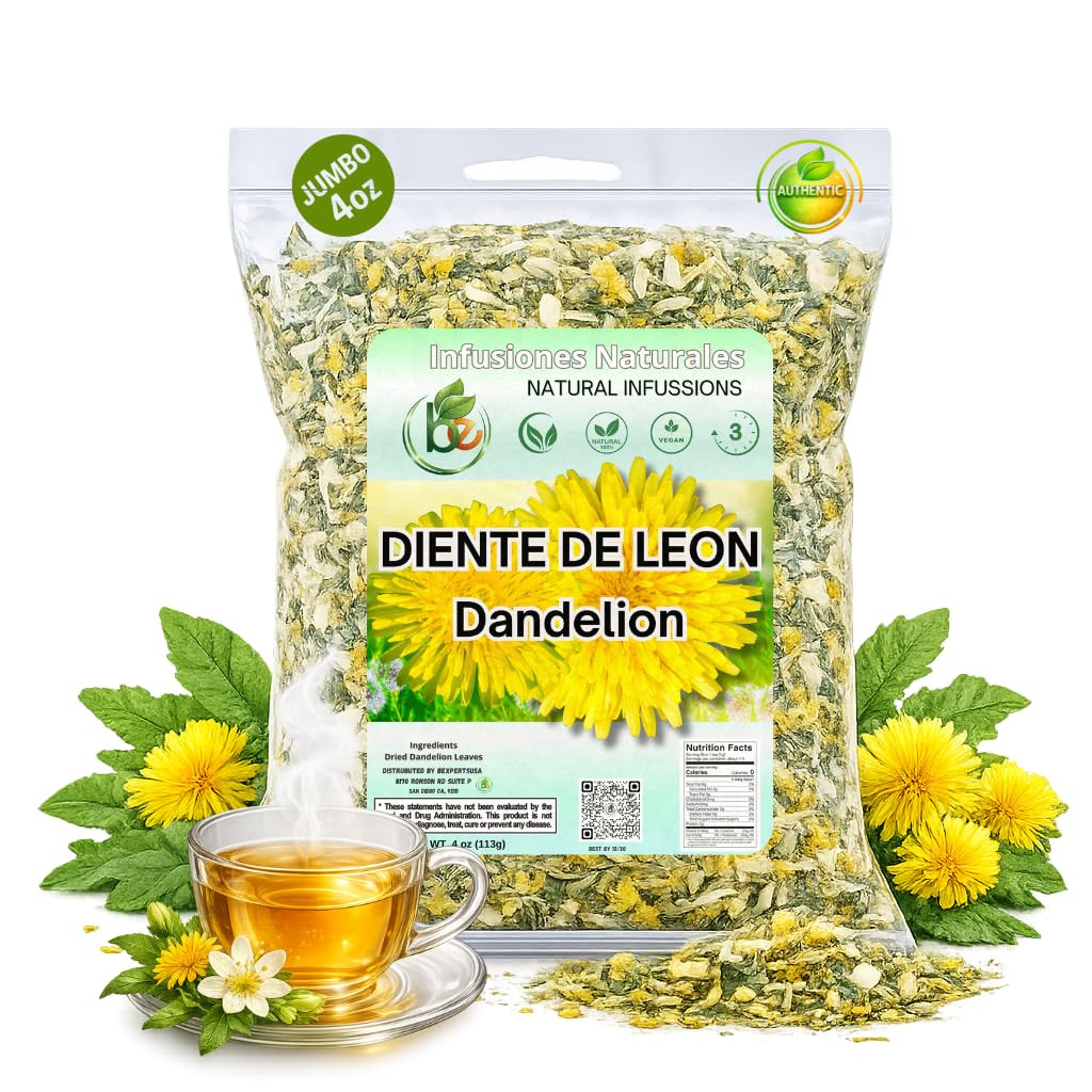 Diente de León Herbal Tea – Dandelion Loose Leaf – 4 oz (113 g) – 100% Natural,