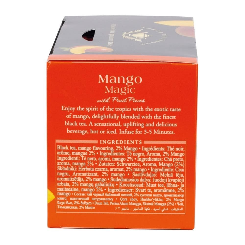 Mango Magic Black Tea Bags – 20 Count, Delicious Taste & Heart Health Benefits
