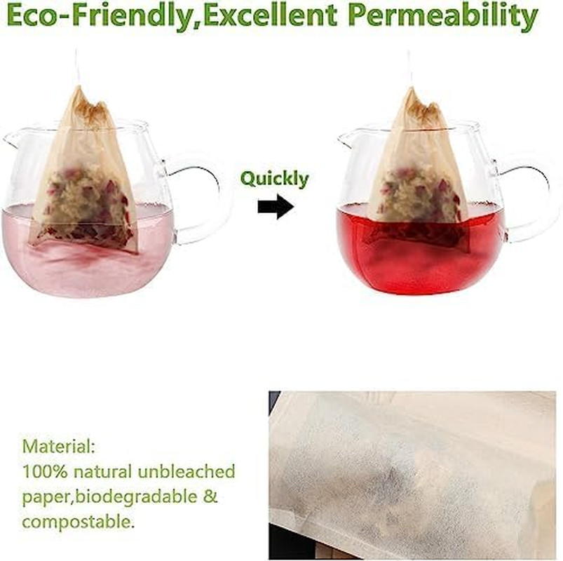 300Pcs Disposable Tea Bags for Loose Leaf Tea, Empty Tea Bags for Loose Tea, 100
