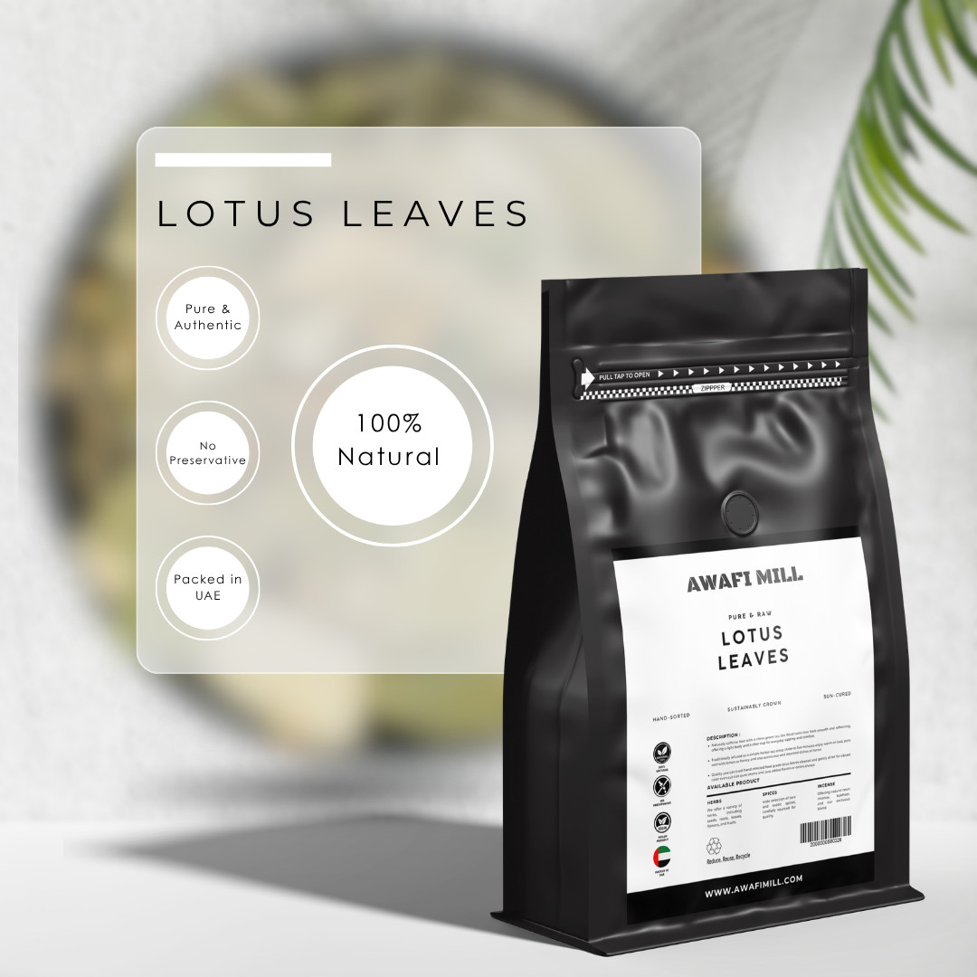 AWAFI MILL Dried Lotus Leaves – 250 g | 9 Oz