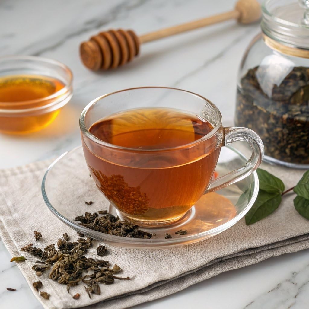 Loose Leaf Gunpowder Green Tea – Earthy Flavor, Ginger & Lemon Peel Infused
